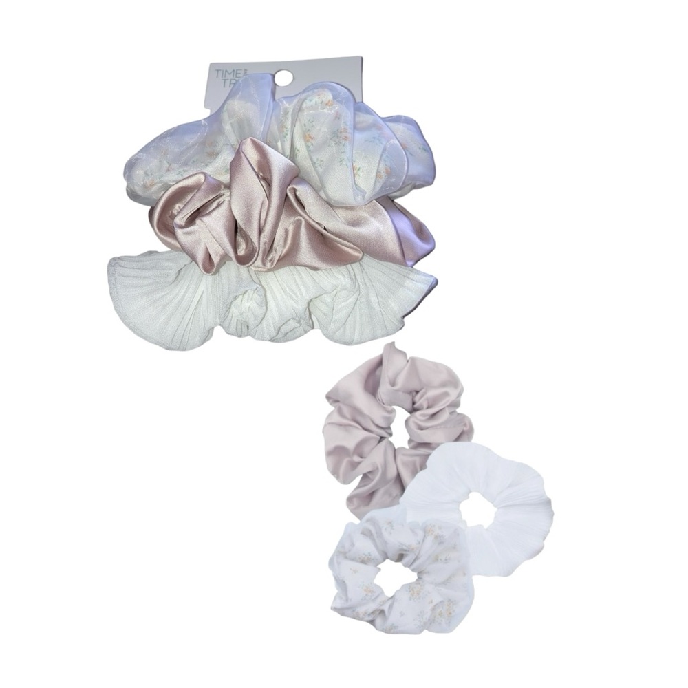 Time And Tru Ivory Ponytail Tie Scrunchie - Picture 11 of 12